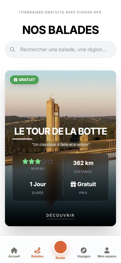 Bibliothèque actuelle des balades gratuites