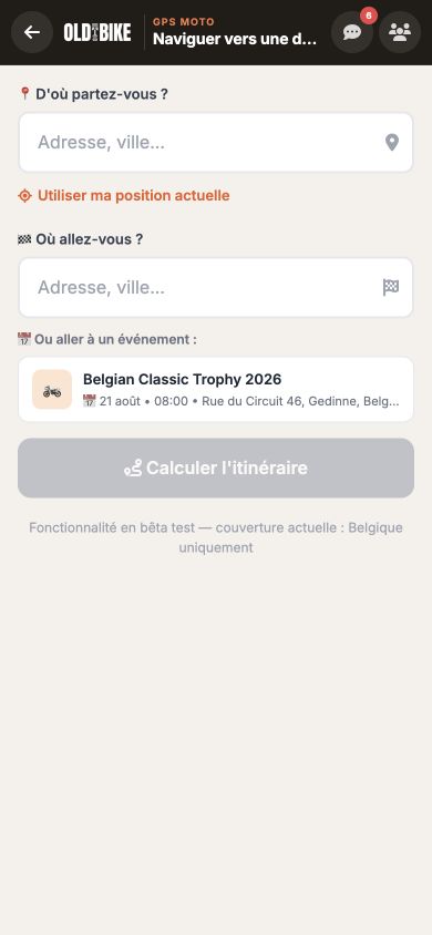 GPS moto Naviguer vers
